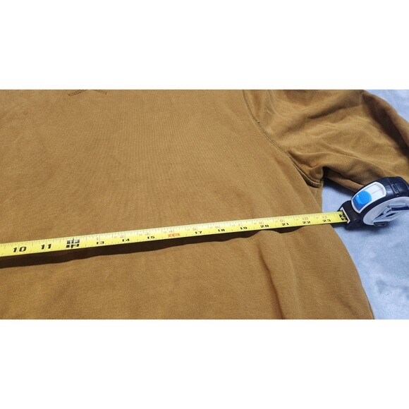Alex Mill XL Tan Garment Dyed Lightweight Crew Neck Sweatshirt - Picture 9 of 9